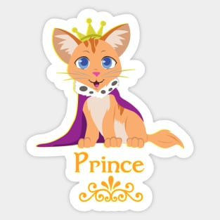 Prince Kitten Sticker